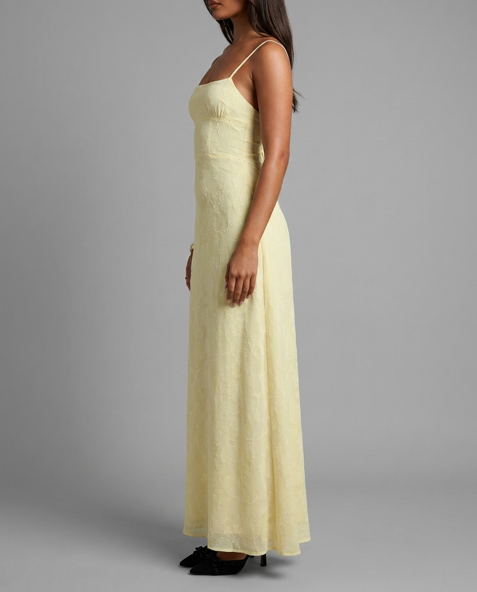 South Of France Maxi Dress Yellow