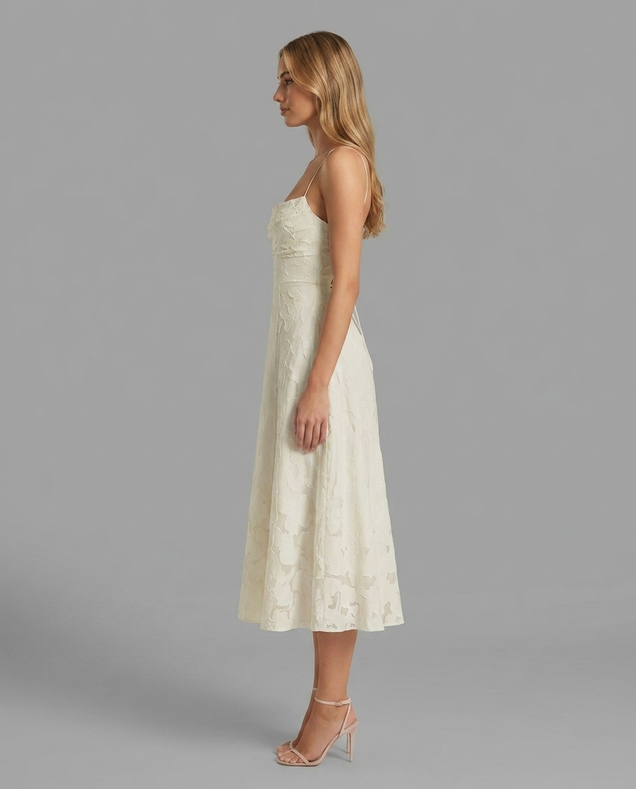 Free Shipping A-Line/Princess Spaghetti Strap Sleeveless Tea-Length Floral Lace Long Bridesmaid Dresses UK
